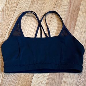 Strappy-back sports bra